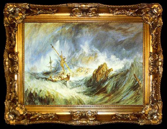 framed  J.M.W. Turner Storm (Shipwreck), ta009-2
